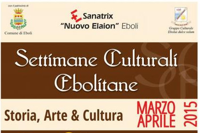 “Settimane culturali ebolitane” con il Centro Nuovo Elaion
